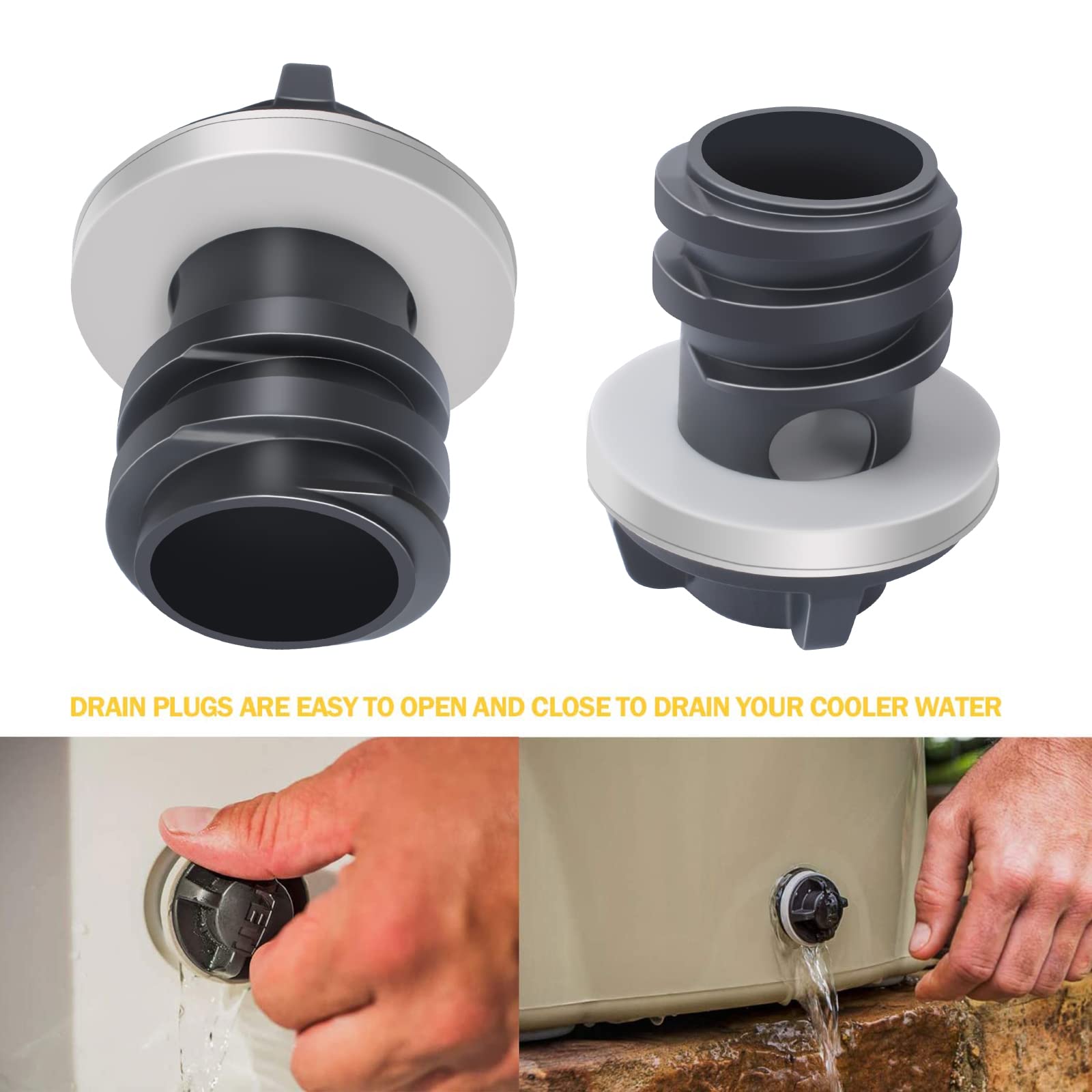 Cooler Drain Plug Replacement Compatible With Yeti'S Line Of Roadie And Tank Coolers And Rtic Coolers Leak-Proof Accessories