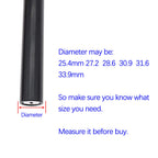 Djc Bike Suspension Seatpost Shock Absorber Damper Post 272 309 316 Mm, Lightweight Aluminum Body (Black Head, 286Mm(Consist Of