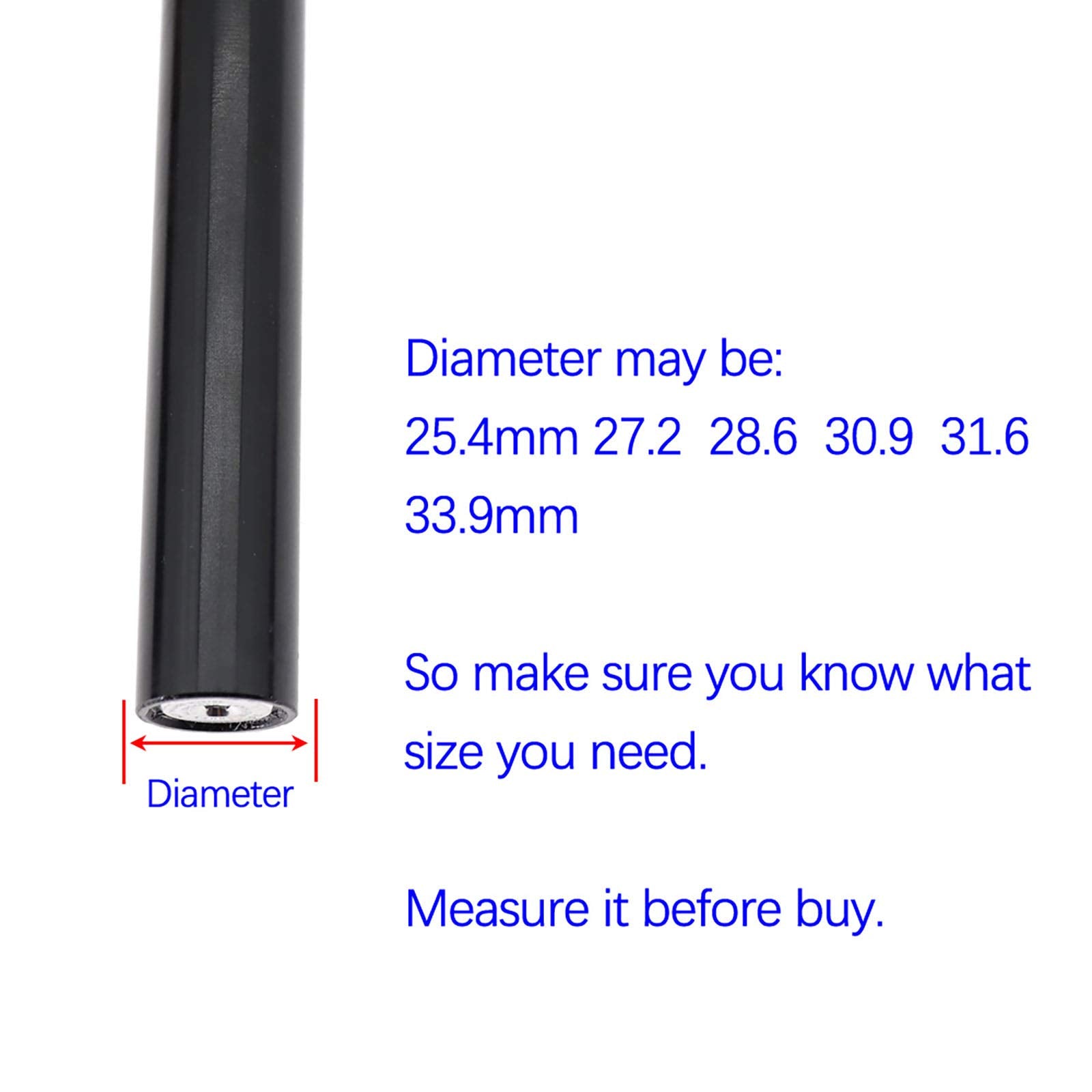 Djc Bike Suspension Seatpost Shock Absorber Damper Post 272 309 316 Mm, Lightweight Aluminum Body (Full Silver Color, 309Mm)