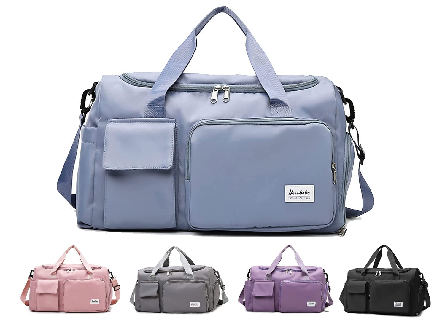Nishiv Travel Duffle Bag With Large Capacity Multi Functional Bag Gym Travel Oxford Fabric Lightweight Waterproof With Shoes Com