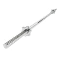 Sunny Health & Fitness 60 Inch Threaded Chrome Barbell Bar, 1 Inch Barbell Diameter With Ring Collars - Stbb-60