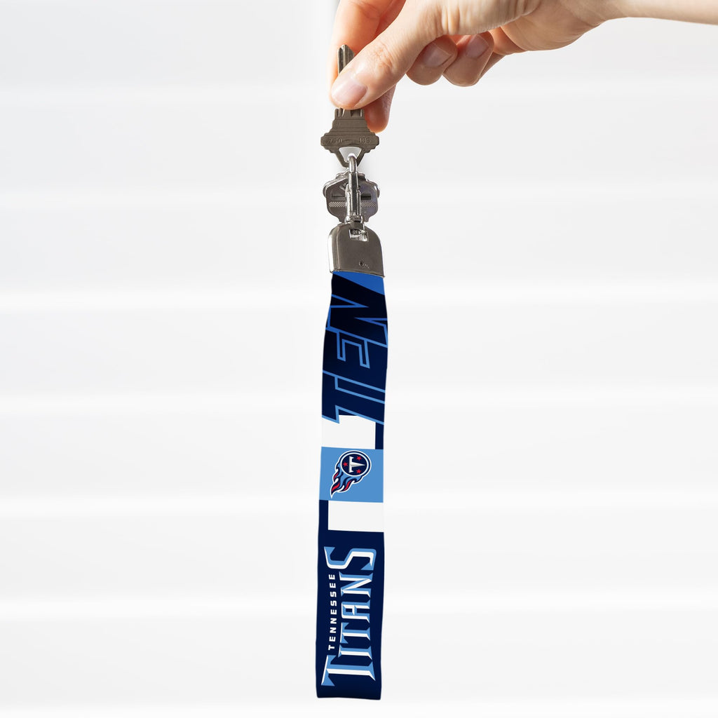 Rico Industries Nfl Football Tennessee Titans Standard Wrist Lanyard Key Chain, Cute Wristlet Strap Keychain Holder For Women Me