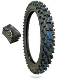 WIG Racing 90/90-21 Off Road Dirt Bike Motocross Front Tire and Tube Combo