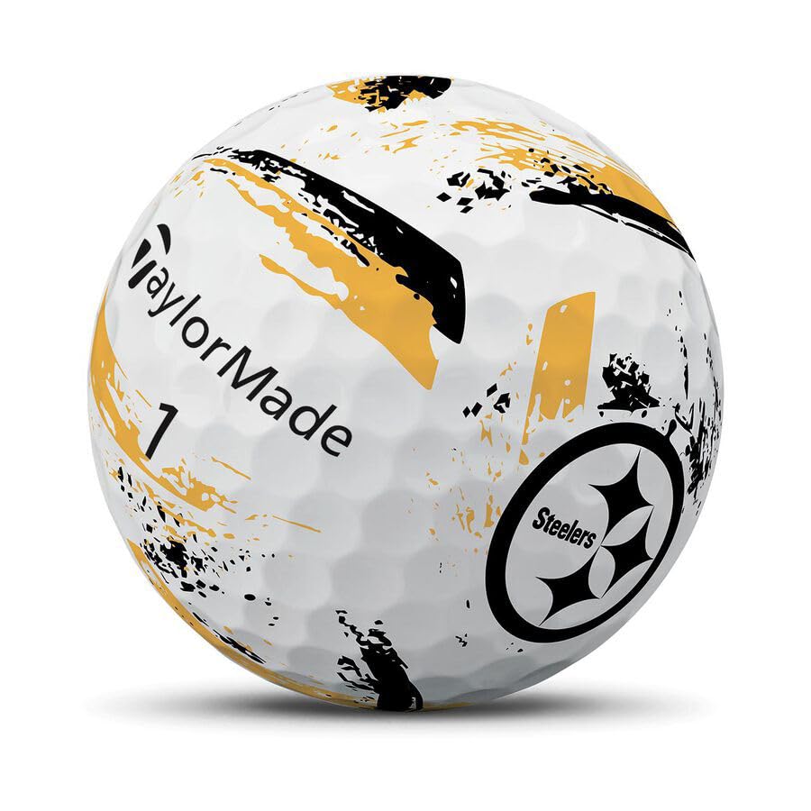 TaylorMade Golf Speed Soft Ink NFL Pittsburgh Steelers Dozen