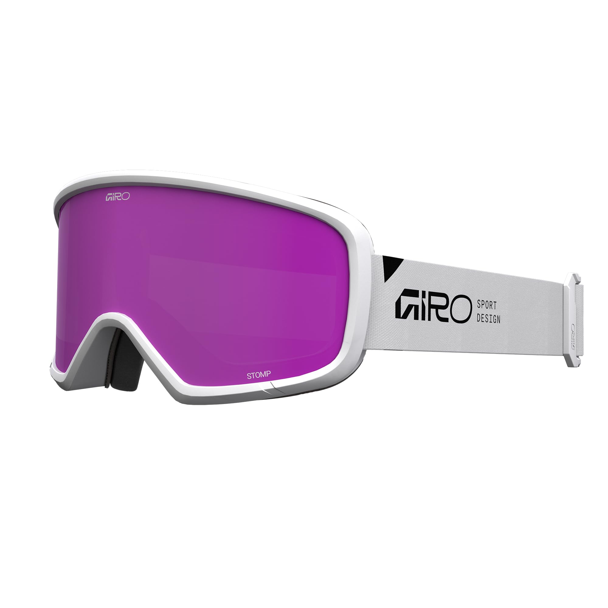 Giro Stomp Kids Snow Goggle White Stacked - Amber Rose