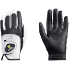 Hirzl Trust Control 2.0 Ladies Golf Gloves, All Weather Womens Golf Glove (White/Black)  Kangaroo Leather Palm  Cabretta Leather