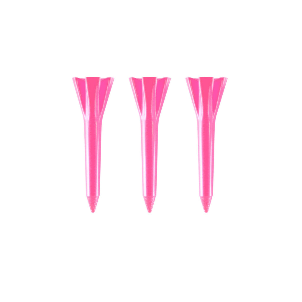 Izzo Golf Plastic Golf Tees, 1.5 Inch, Neon Pink (Pack Of 100)