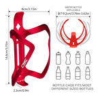 Cnc Bike Water Bottle Holder, 2-Pack Bicycle Water Bottle Cage For Road Bike/Mountain Bike,Red
