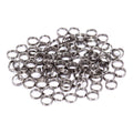 EORTA 100 Pieces Stainless Steel Dart Shaft Rings O-Ring Spring Ring for Dart Nylon Shafts Accessories, 4.15 MM