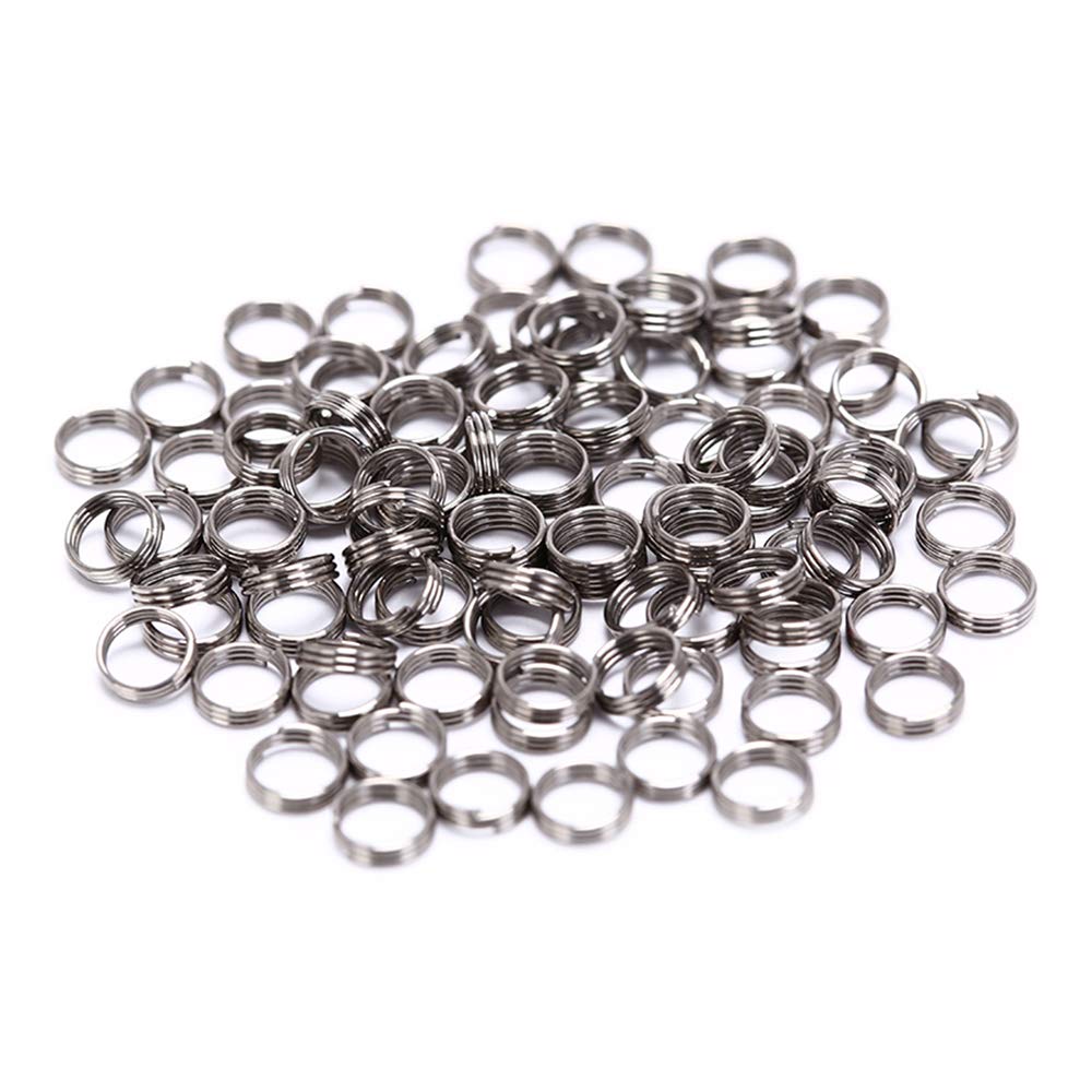 EORTA 100 Pieces Stainless Steel Dart Shaft Rings O-Ring Spring Ring for Dart Nylon Shafts Accessories, 4.15 MM