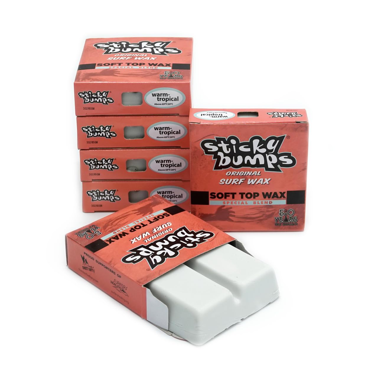 Sticky Bumps Soft Top Surf Wax Warm/Trop