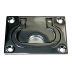 Sea Bowld Flush Ring Pull 3''X 2'' Chrome/Brass