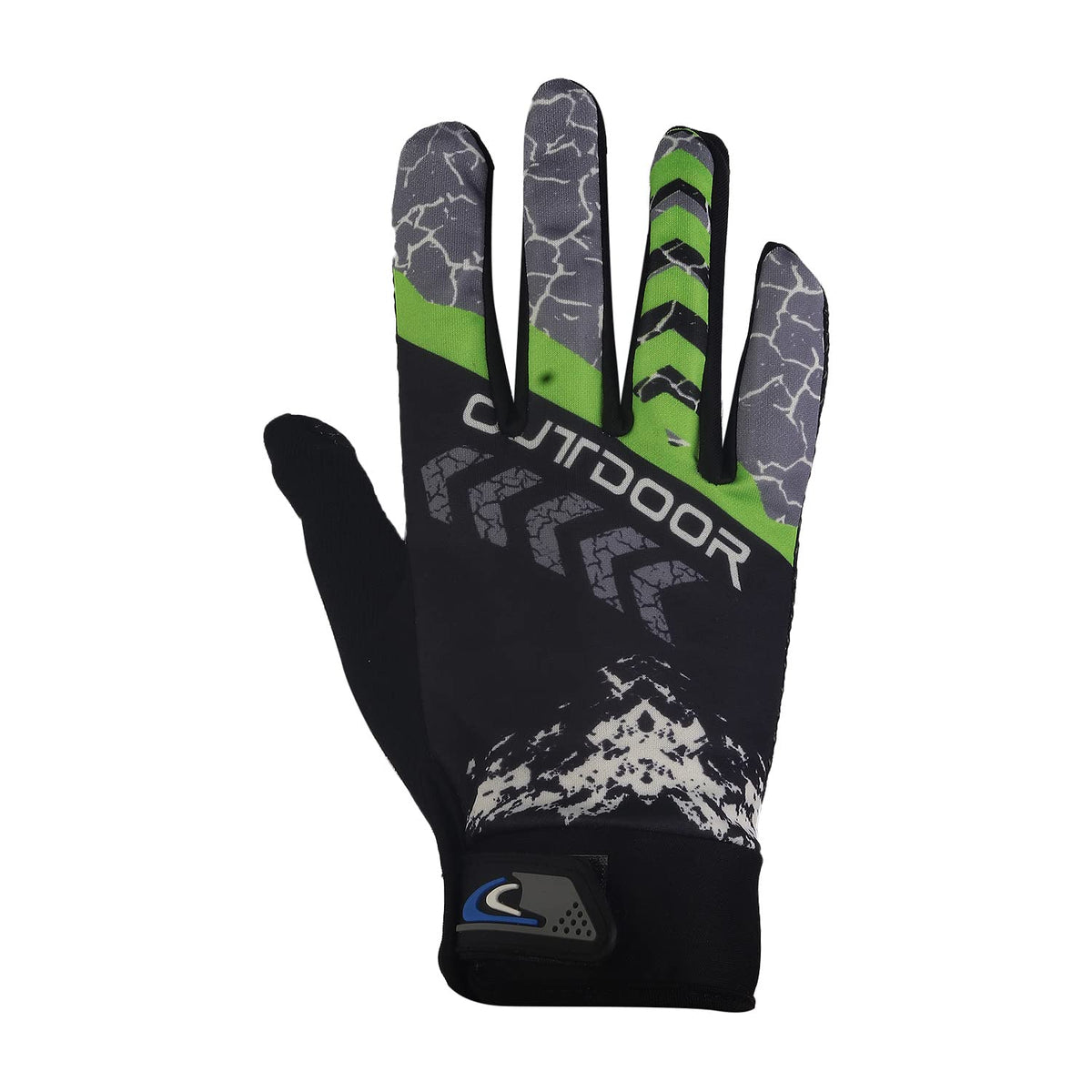 Zaysoo Gloves Outdoor Design Touchscreen Compatible On Thumbs, Index Finger Sports Gloves  Green