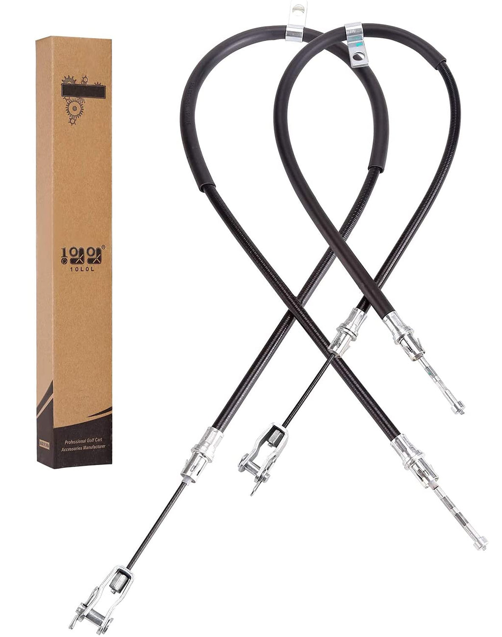 10L0L Golf Cart Brake Cable Set (2Pcs) Fits For Club Car Precedent Replaces Passenger Side & Driver Side For Club Car G&E 2008-U