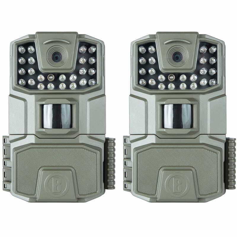 Bushnell Spot-On 2-Pack Low Glow 18Mp Trail Camera Combo, 50 Ft Low Glow Ir Flash, 60 Ft Pir Motion Range, Waterproof & Rugged