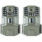 Bushnell Spot-On 2-Pack Low Glow 18Mp Trail Camera Combo, 50 Ft Low Glow Ir Flash, 60 Ft Pir Motion Range, Waterproof & Rugged