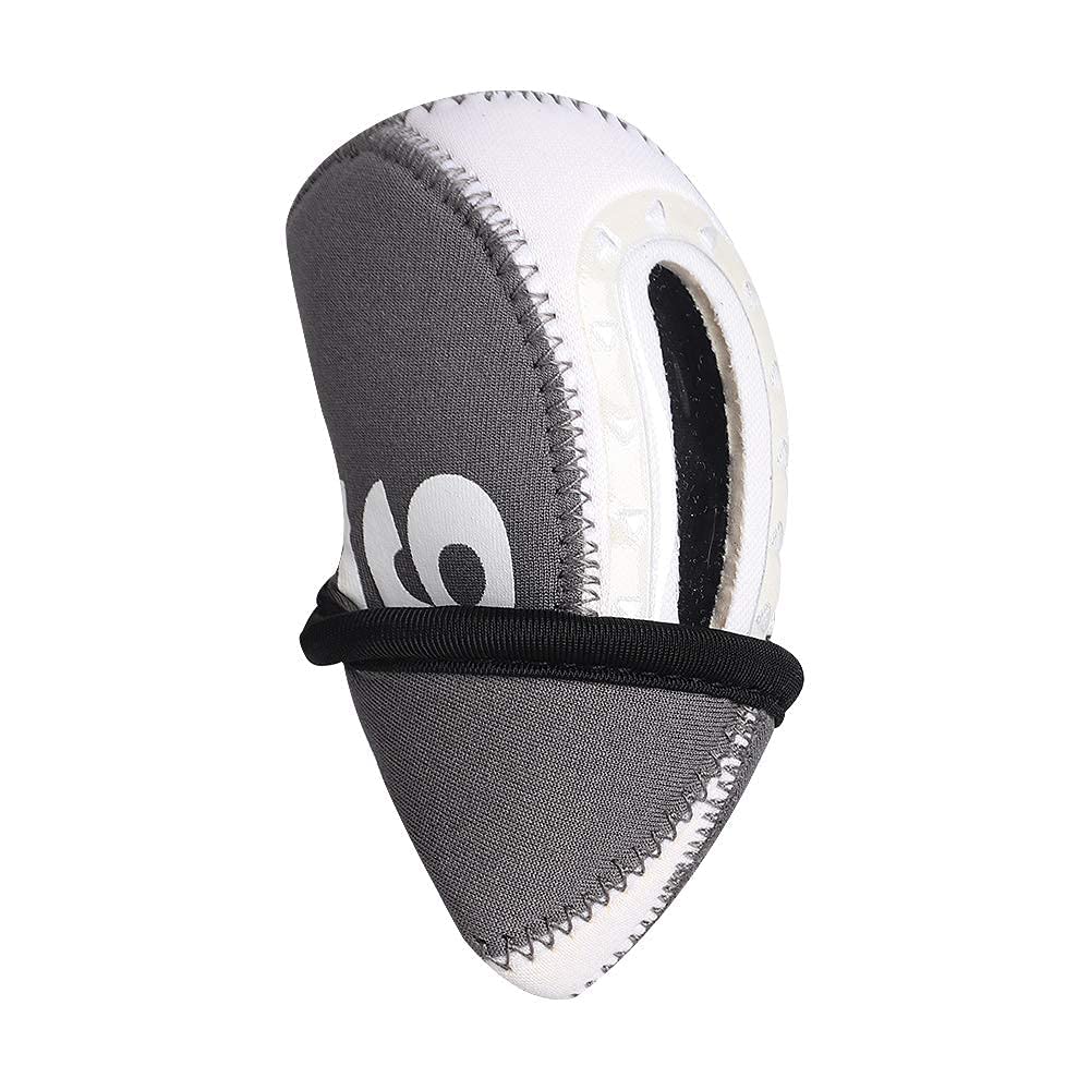 Big Teeth Golf Iron Head Covers 11Pcs Neoprene Golf Club Protector Flexible With Window And Number Tag Multi Color (Grey)