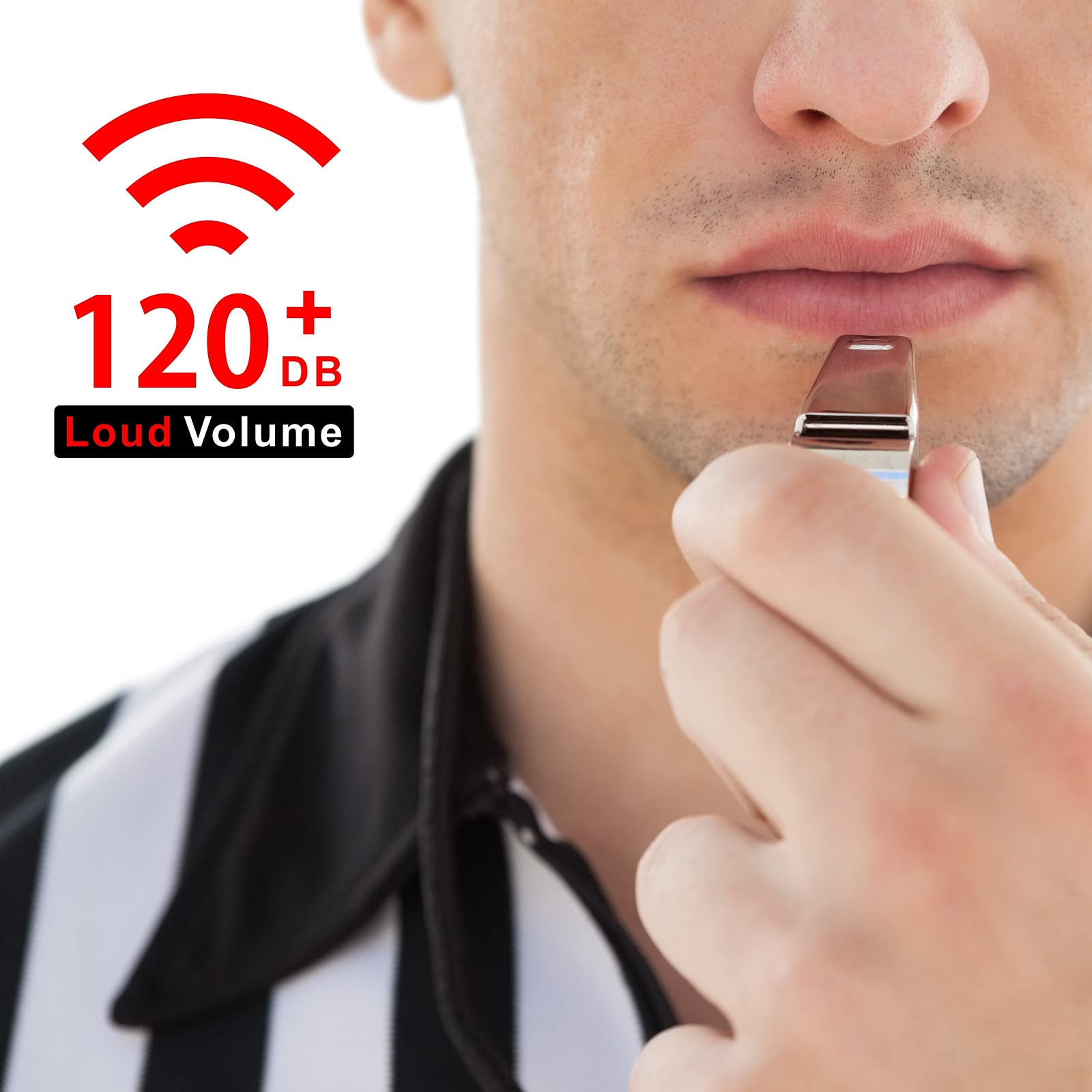 Ambitionjump Whistle For Coaches, Metal Whistles For Adults With Lanyard, Loud Sport Whistle For Referee Teacher Police Soccer G