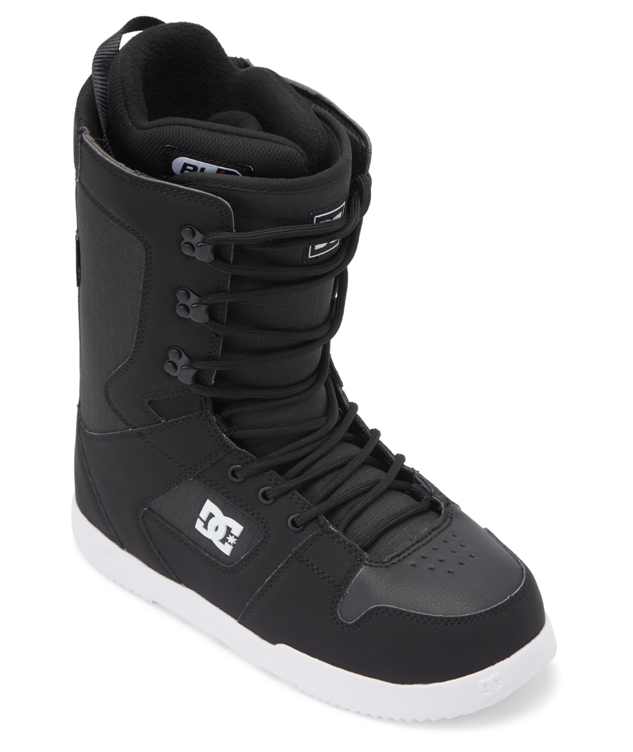DC Mens Phase Lace Black/White Snowboard Boots