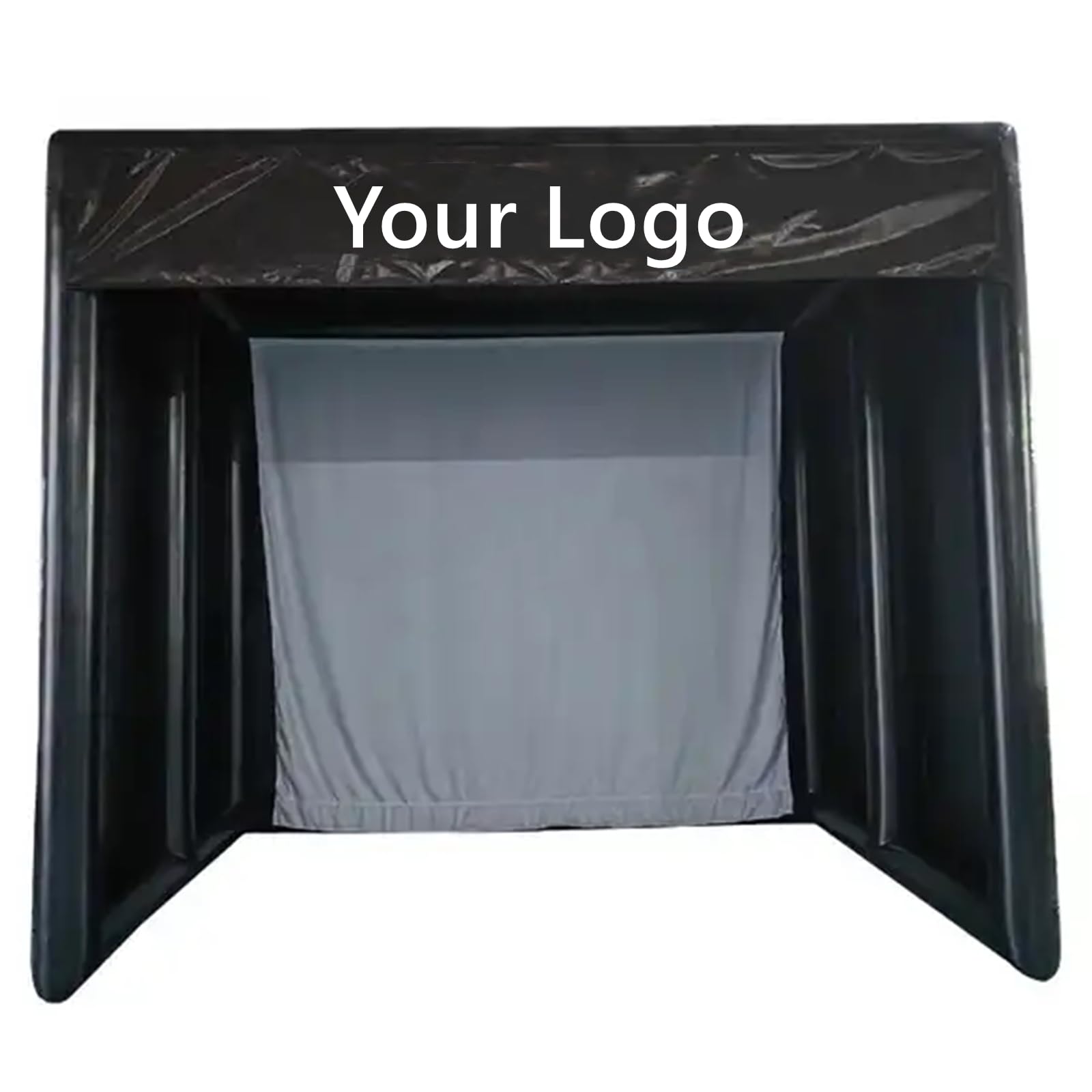 Portable Inflatable Golf Simulator Tent Practice Swing with Curtain can be projected (Projector not Included) (Outer Size: 4.18x
