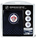 Team Golf Nhl Winnipeg Jets Gift Set: Embroidered Golf Towel, 3 Golf Balls, And 14 Golf Tees 2-3/4'' Regulation, Tri-Fold Towel