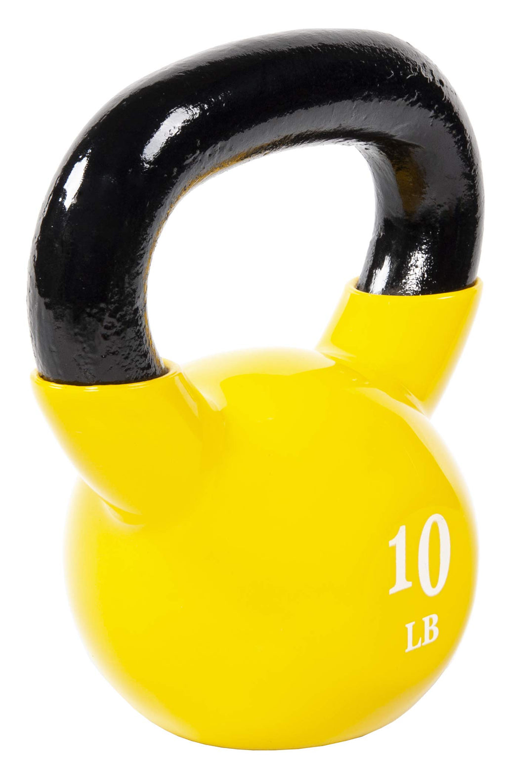 Balancefrom Everyday Essentials All-Purpose Color Vinyl Coated Kettlebell, 10 Pounds