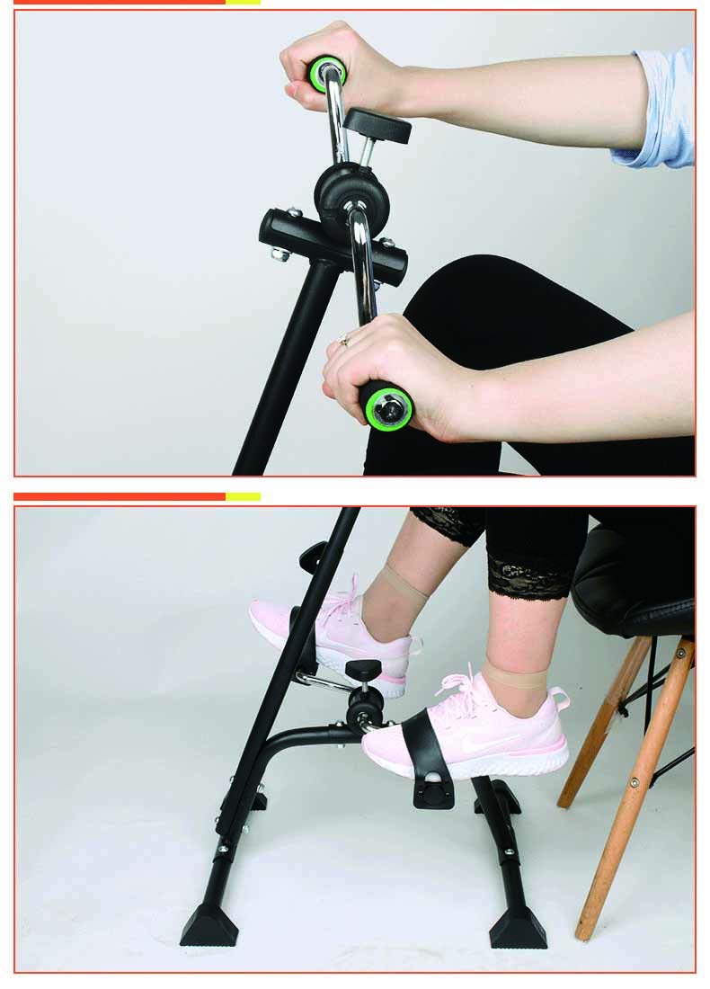 Pedal Exerciser Bike Hand Arm Leg And Knee Peddler Adjustable Fitness Equipment For Seniors, Elderly Home Pedal Exercise Bike Fo