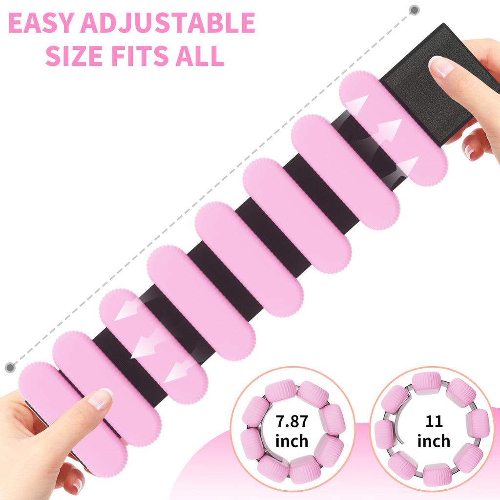 Adjustable Ankle Weights for Women Men,Wrist Weights set for Walking Running,1 Pair (1Lbs Each) Silicone Workout Weights for gym