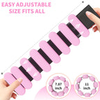 Adjustable Ankle Weights for Women Men,Wrist Weights set for Walking Running,1 Pair (1Lbs Each) Silicone Workout Weights for gym