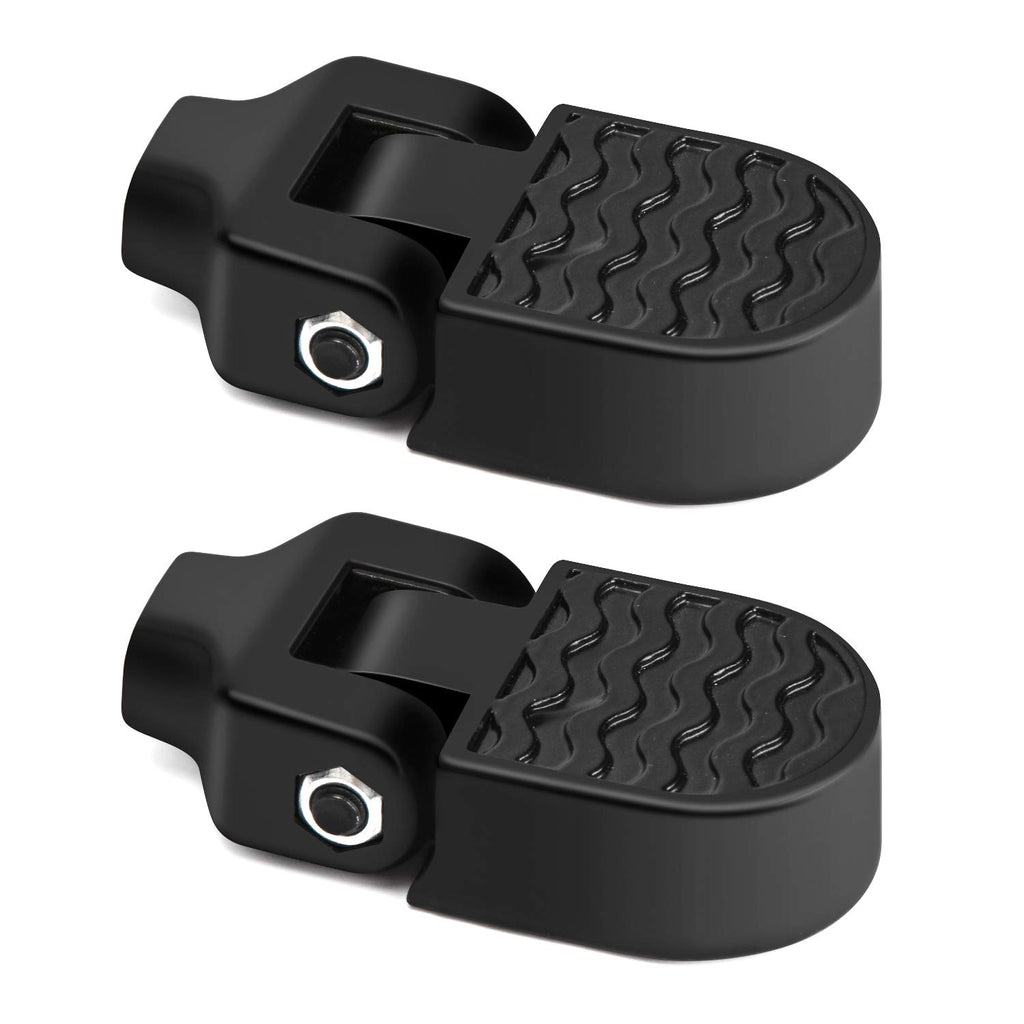 Tobwolf 1 Pair Mini Bike Rear Pedals, 3.1X1.6 In / 8X4Cm Aluminium Alloy Folding Bike Pegs, Non-Slip Bicycle Footrests, Foot Pla