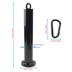 Lfj Weight Loading Pin With Carabiner Fit 1 Inch And 2 Inch Olympic Weight Plate For Cable Pulley System Lat Pulldown (Olympic P