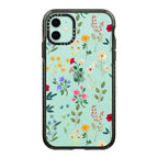 Casetify Impact Case For Iphone 11 - Spring Botanicals 2 - Clear Black
