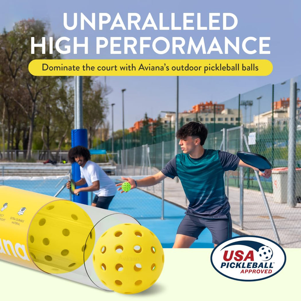 Pickleball Ball Set  Professional Usapa Approved For Sanctioned Tournament Play  40 Holes & Specifically Designed For Outdoor Co