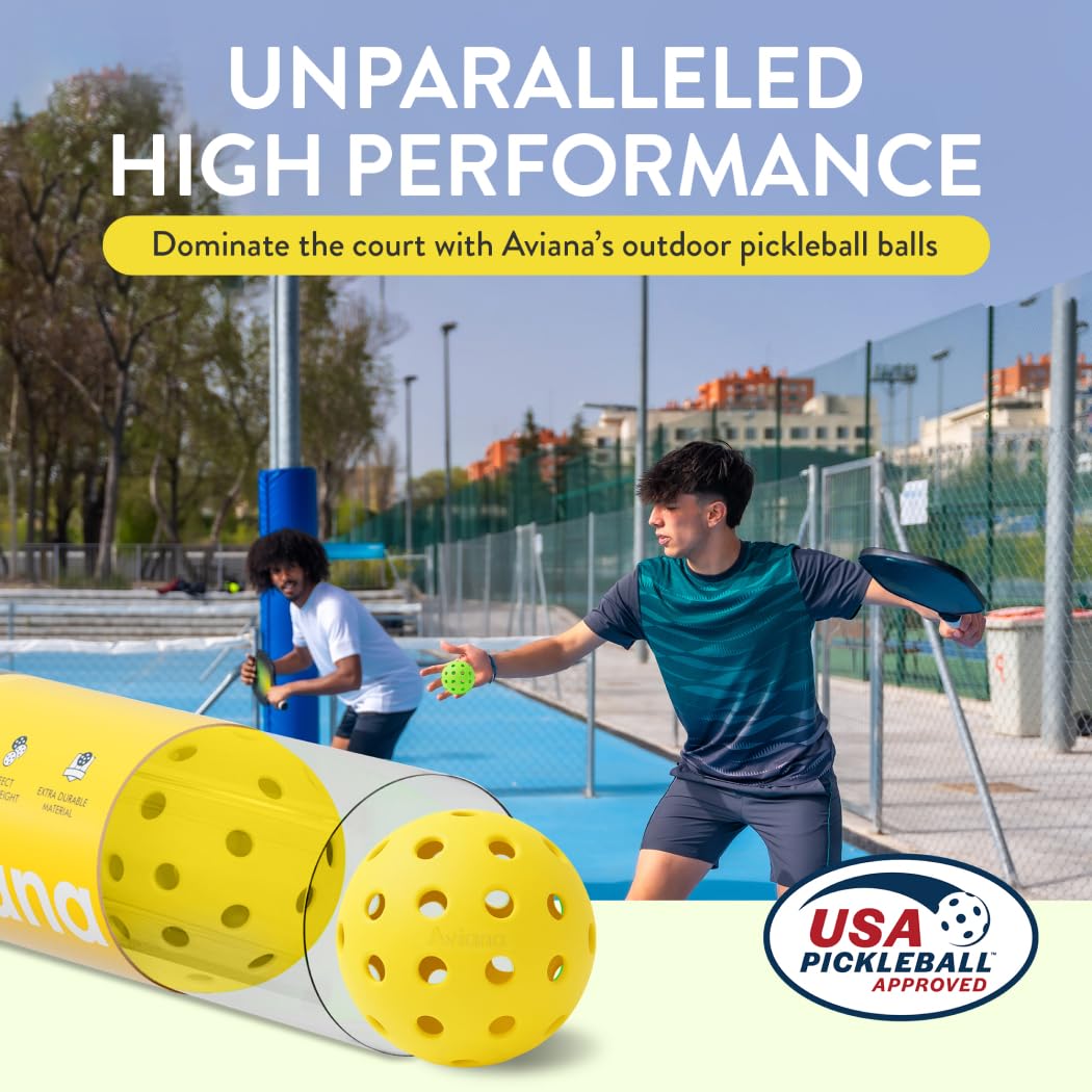 Pickleball Ball Set  Professional Usapa Approved For Sanctioned Tournament Play  40 Holes & Specifically Designed For Outdoor Co