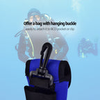 Inflatable Safety Sausage Tube, Scuba Surface Marker Buoy Diving Underwater Signal Flag Tube Snorkeling Storage Bag Dive Reel Hi
