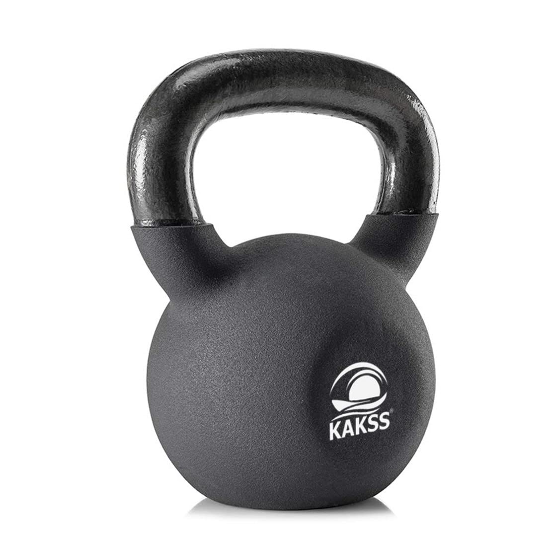 Kakss Half Coating Neoprene Kettlebell (Proudly Made in India) (black, 4kg)