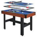 Hathaway BG1131M Triad 3-in-1 48-in Multi Game Table with Pool, Glide Hockey, and Table Tennis for Family Game Rooms,Blue