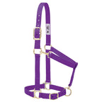 Weaver Leather Basic Adjustable Nylon Halter, Purple, 1 Average Horse
