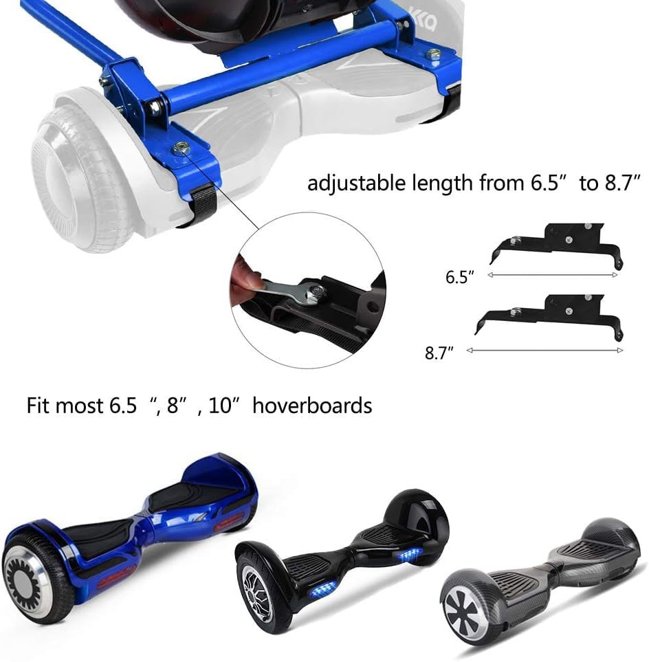 Hoverboard Seat Attachment Go-Kart Fits 6.5   / 8   / 10    Hoverboards, Hover Cart For Kids & Adults, Accessory For Self Balanc