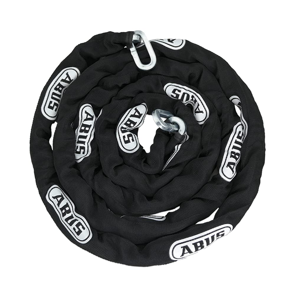 ABUS Hardened Steel 10 Foot x 3/8 Thick Square Security Chain for Bikes, Containers, Trailers, ATV's, Motorcycles and Personal/I