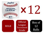 Rawlings | OFFICIAL LEAGUE Baseballs | Tournament Grade | ROLB | Youth/14U | Game/Practice Use | 12 Count