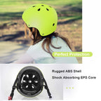 Besttravel Kids Helmet, Toddler Helmet Adjustable Toddler Bike Helmet Ages 3-8 Years Old Boys Girls Multi-Sports Safety (Green)