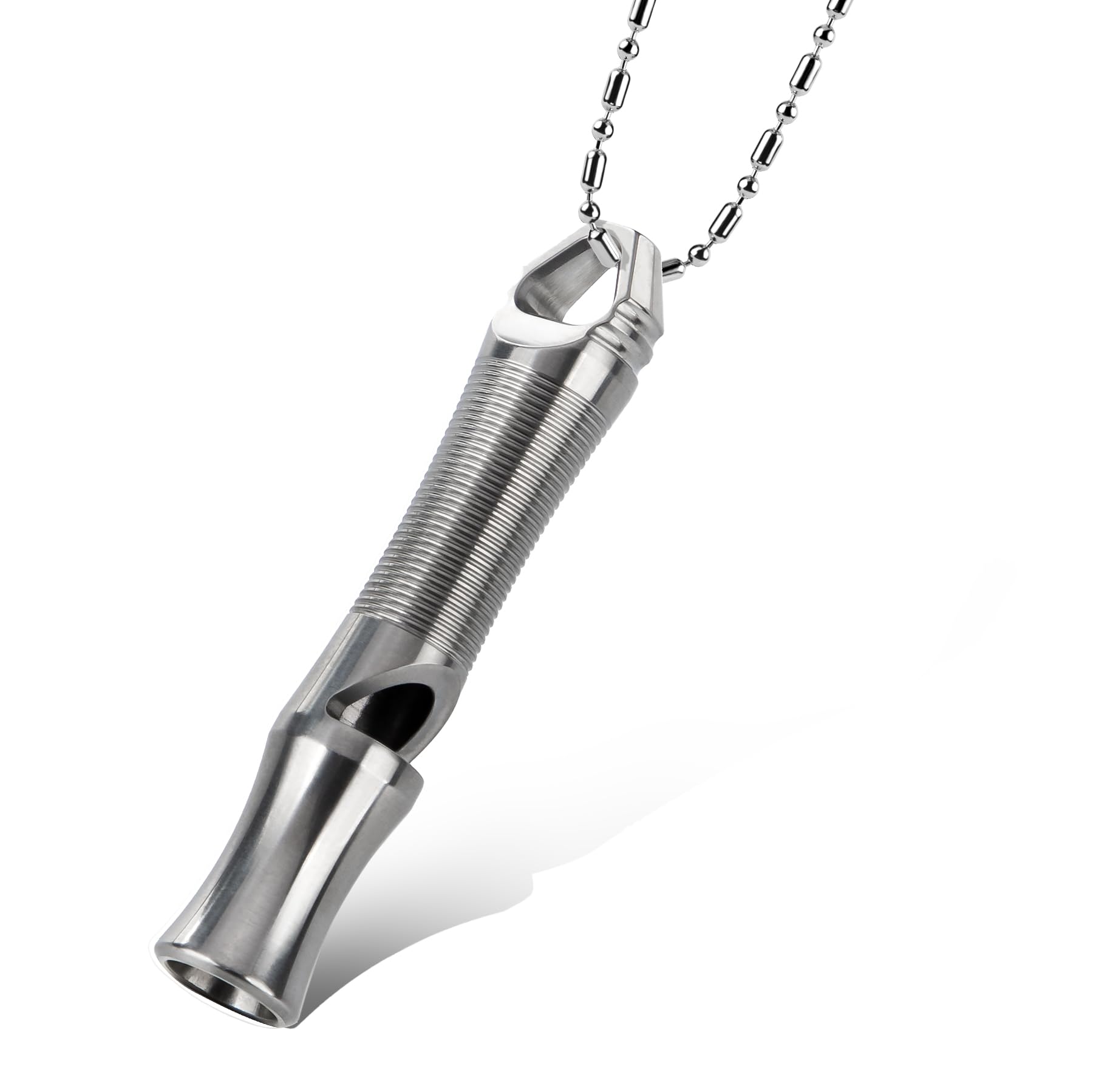 TACRAY Titanium Whistle - Ultra-Loud 120+ dB, CNC Machined, Lightweight & Durable - Perfect for Emergency Survival, Hiking, Camp