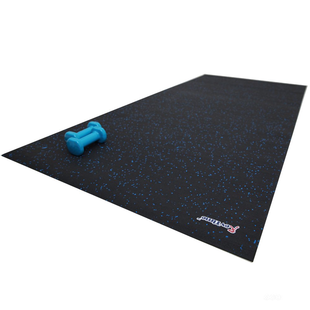 Revtime Treadmill Mat 6.5'X3' (78''X36'') Heavy Duty Fitness Equipment Rubber Mat Black