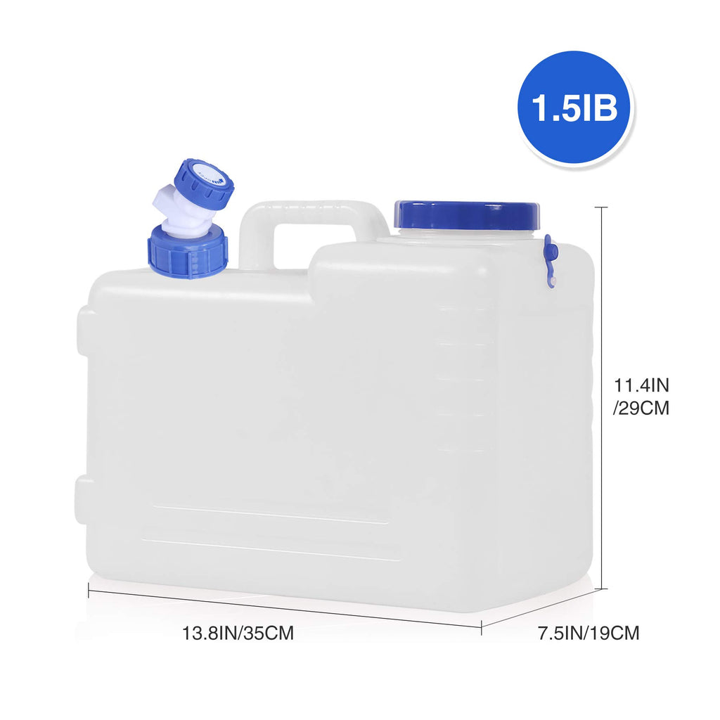 Campmax Water Container With Spigot, 4 Gallon Portable Water Storage For Camping (15L)