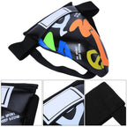 Spyminnpoo Children Groin Protector, Graffiti Jockstrap Groin Guard Gear For Boxing Sanda Taekwondo Muay Thai Training (Black)