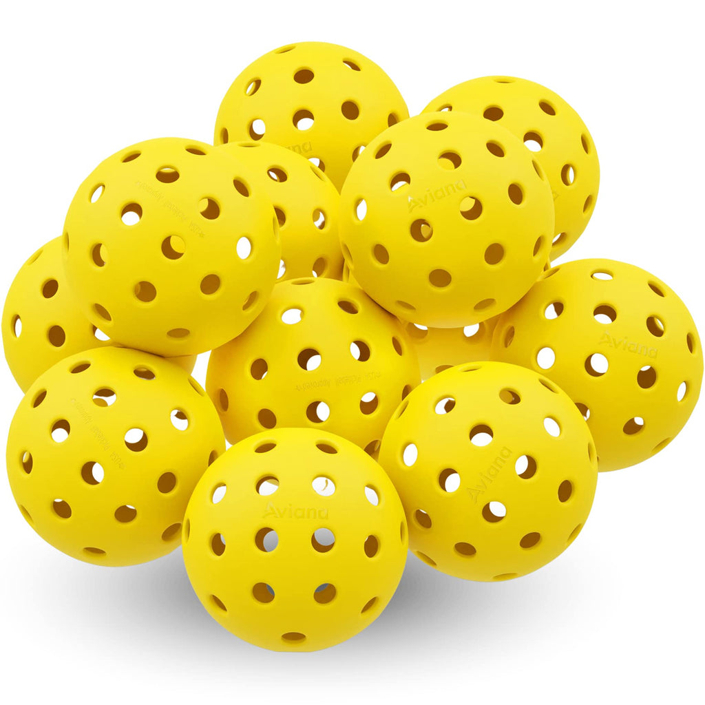 Pickleball Ball Set | Professional Usapa Approved For Sanctioned Tournament Play | 40 Holes & Specifically Designed For Outdoor 