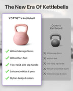 YOTTOY Soft Kettlebell,Kettlebell Anti-Slip Grip Weight for Home Workouts, Kettlebells Set Strength and Safety Guaranteed (10LB-