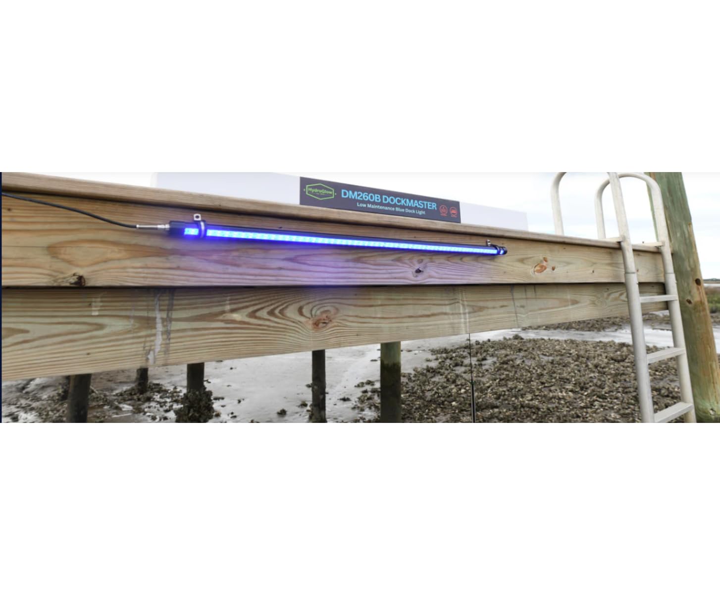 Hydro Glow Dm260B 40W/120Vac Dock Mounted Fishing Light - Blue