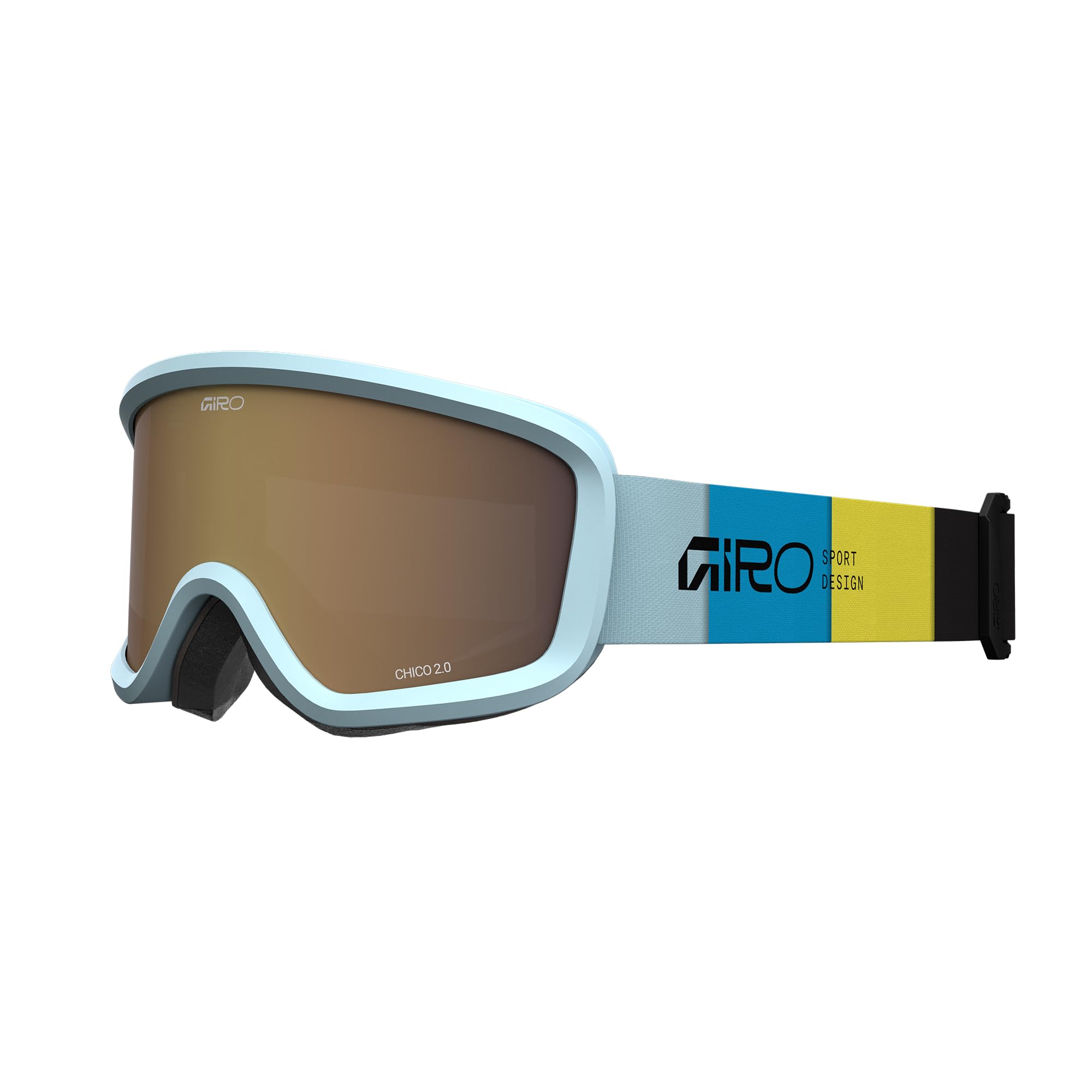 Giro Chico 2.0 Kids Snow Goggle Blue Blocks - Amber Rose